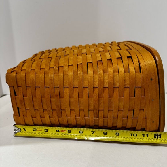 Longaberger Maple Wood Lidded Basket Set New - Picture 7 of 14